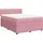vidaXL Boxspringbett mit Matratze Rosa 140x200 cm Samt
