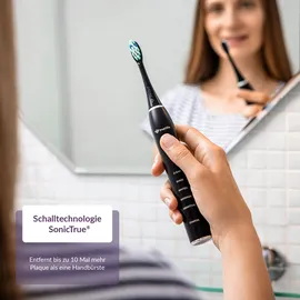 TrueLife SonicBrush Clean30 Zahnbürste mit Schalltechnologie Black 1 St.