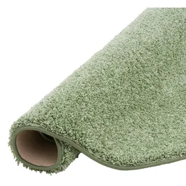 Snapstyle Runder Hochflor Teppich Milano Mintgrün - 100% Polypropylen, ca. 43 mm Florhöhe, weich & pflegeleicht, schadstoffgeprüft, ideal für Wohnzimmer, Schlafzimmer oder Flur - modern & gemütlich