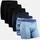 Danish Endurance Boxershorts Sports Trunks blau / rot / schwarz XL 6er Pack
