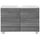 WELLTIME Waschbeckenunterschrank WELLTIME "Trento, verschiedene Ausführungen und Farben", silber (eiche rauchsilber), B:80cm H:54cm T:35cm, Holzwerkstoff, MDF, Schränke, Waschbeckenunterschrank, Badmöbel Unterschrank Breite 80 cm, mit viel Stauraum, Badschrank WBU