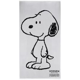 VOSSEN Snoopy Beach Strandtuch 100 x 180 cm schwarz