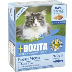 BOZITA Nassfutter Katze Sterilised Häppchen in Gelee mit Huhn & Rind 6x370 g