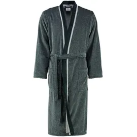 CAWÖ Bademäntel Herren Kimono 4839 silber-schwarz - 79 in silber-schwarz - 79 | Gr.: M