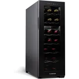 Klarstein Klarstein Freistehender Weinkühlschrank 2 Zonen, Getränkekühlschrank Klein, Kleiner Weinschrank, Wein-Kühlschrank Klein mit Glastür,