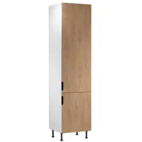 ROYAL24_MARKT Hochschrank - Elegantes und vielseitiges Design für Ihre Küche (Küche Hochschrank, 1-St., Premium -Sorento Weiß Sonoma Eiche - D60T P/L AX) Hochwertig – Zeitlos – Perfekt.