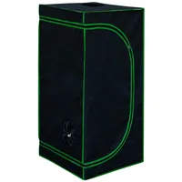 Kingpower Grow Zelt für Pflanzen Zuchtzelt Gewächshaus Box Zuchtschrank Garten Anzucht Gemüse Kräuter Grow Schrank Indoor Blumen klein Tomaten Hydro Green, Größe:60 x 60 x 180 cm (04)