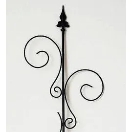 DanDiBo Ambiente Rankhilfe mit 2 Halter 145 x 30 cm Schwarz