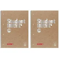 Brunnen Collegeblock Student FACT!plus A4 kariert, braun