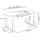 WFL GROUP Lancelot 160 x 90 x 75 cm braun
