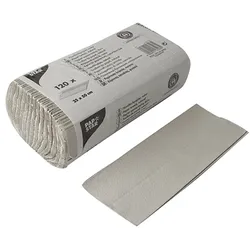 PAPSTAR 120 Blatt Handtuchpapier C-Falz 50 cm x 25 cm natur 1-lagig