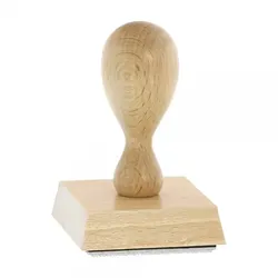 Holzstempel (60x60 mm - 12 Zeilen)
