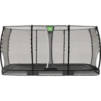 EXIT TOYS Allure Classic Bodentrampolin 244 x 427 cm inkl. Sicherheitsnetz Schwarz