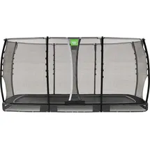 EXIT TOYS Allure Classic Bodentrampolin 244 x 427 cm inkl. Sicherheitsnetz Schwarz