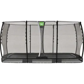EXIT TOYS Allure Classic Bodentrampolin 244 x 427 cm inkl. Sicherheitsnetz Schwarz