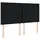 vidaXL Boxspringbett mit Matratze Schwarz 180x200 cm Stoff