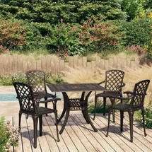vidaXL Bistroset 5-tlg. bronz