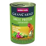 Animonda GranCarno Superfoods Huhn + Spinat, Himbeeren, Kürbiskerne 6 x 800 g