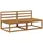 vidaXL Mittelsofa 2-tlg. Akazie beige