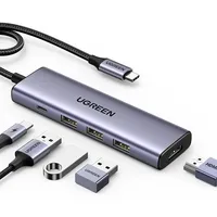 UGREEN Revodok 5-in-1 USB-C Hub mit 3x USB-A 3.0 A+pd