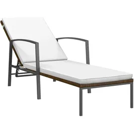 vidaXL Gartenliege 195 x 60 x 95 cm braun
