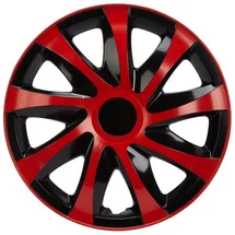 NRM KO238 Radzierblende Draco CS, Schwarz/Rot, 14 Zoll, 4er Set