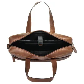 X-ZONE Aktentasche echt Leder braun