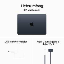 Apple MacBook Air 13'' Mitternacht CTO, M3 8?Core CPU 10-Core GPU 16GB (Z1BC-1100000)