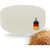 OMNANA® CushyTM Meditationskissen rund – Sitzkissen 10cm/15cm/20cm hoch – Bouclé Yogakissen mit Dinkelfüllung – Bodenkissen, Kissen für Meditation & Entspannung – Made in Germany
