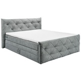 ED EXCITING DESIGN Boxspringbett Grau