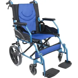 Mobiclinic Faltrollstuhl Pirámide mit klappbaren Armlehnen Sitzbreite 45 cm Blau