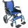 Mobiclinic Faltrollstuhl Pirámide mit klappbaren Armlehnen Sitzbreite 45 cm Blau