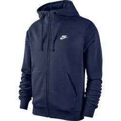 NIKE Sportswear Club French Terry Kapuzenjacke midnight navy/midnight navy/wh XS