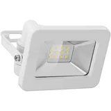 goobay LED-Außenstrahler, 10 W mit 850 lm, neutralweißem Licht (4000 K) und M16-Kabelverschraubung, weiß -