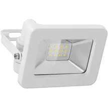 goobay LED-Außenstrahler, 10 W mit 850 lm, neutralweißem Licht (4000 K) und M16-Kabelverschraubung, weiß -