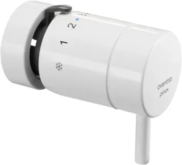 Oventrop Einhebel-Thermostat 1012176 mit Klemmverbindung, ohne Nullstellung, weiß