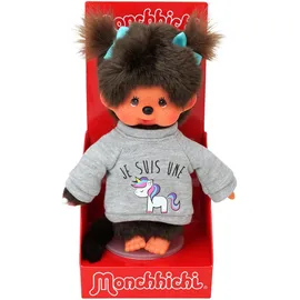 Bandai Namco Entertainment Monchhichi Sweatshirt Unicorn 20 cm Grau