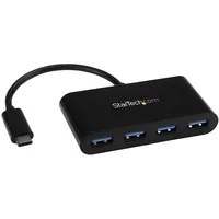 Startech StarTech.com 4 Port USB 3.0 Hub - USB-C zu 4x USB-A - Kompakter USB 3.0 4 - Schwarz