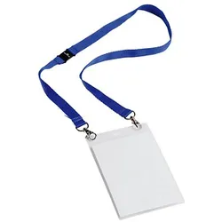 10 DURABLE EVENT Namensschilder mit Textilband 10,5 x 14,8 cm