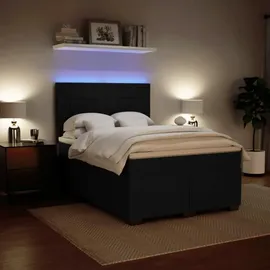 vidaXL Boxspringbett 140 x 200 cm Schwarz
