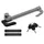 Relaxdays Universal Lenkradschloss Schwarz / Silber 81 cm