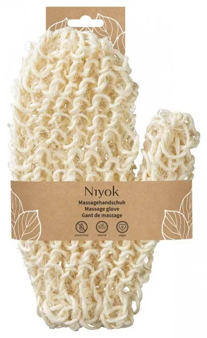 Niyok Massagehandschuh Sisal