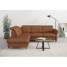 sit&more Ecksofa »Grenoble L-Form mit Federkern« wahlweise mit Bettfunktion, Bettkasten, Arm- und Kopfteilverstellung