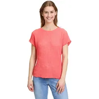 Betty Barclay Strukturshirt mit U-Boot-Ausschnitt", in Hot coral), |