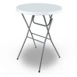 Westerholt Bistrotisch Ø 80 x 75 cm Grau/Weiß