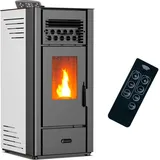 Luft- Pelletofen Anita 10 Kw Sannover Weiß