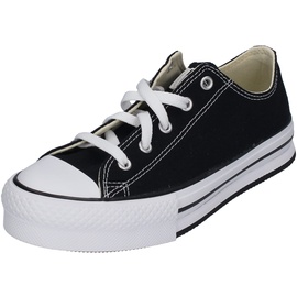 Converse Chuck Taylor All Star Eva Lift Canvas Platform Sneaker, Black/White/Black, 37.5 EU - 37.5 EU