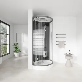 Home Deluxe Dampfdusche Black Pearl 90 x 90 cm