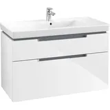 Villeroy & Boch Waschtischunterschrank 2 Auszüge 98,7 x 59 x 44,9 cm Weiß