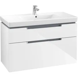 Villeroy & Boch Waschtischunterschrank 2 Auszüge 98,7 x 59 x 44,9 cm Weiß